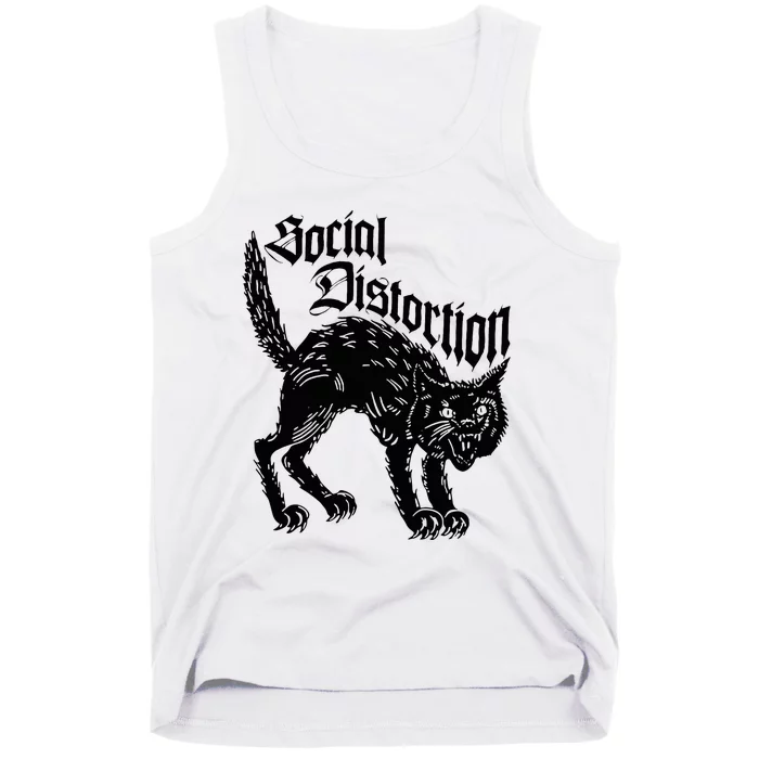 Social Distortions Black Cat Meow Tank Top