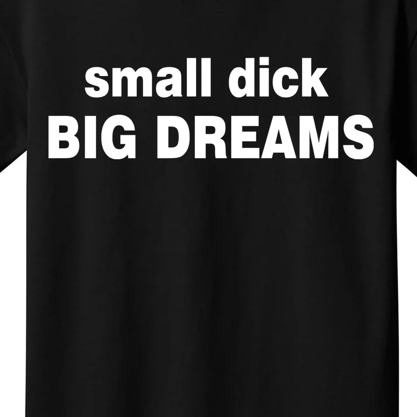 Small Dick Big Dreams Kids T-Shirt