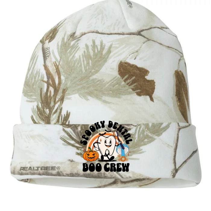 Spooky Dental Boo Crew Retro Halloween Dentist Office Humor Gift Kati - 12in Camo Beanie