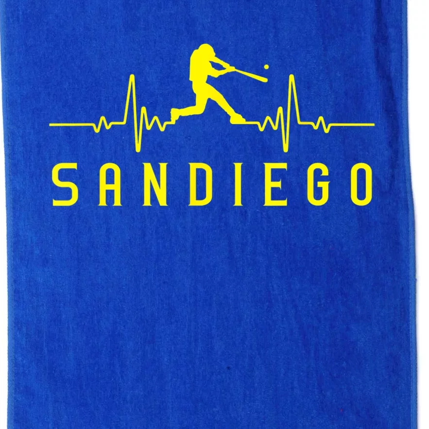 San Diego Baseball Heartbeat SD Game Day Padre Platinum Collection Golf Towel