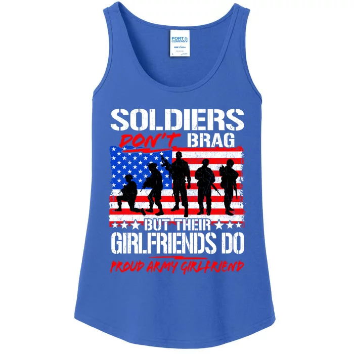 Soldiers Don't Brag Proud Army Friend Funny Military Gift Ladies Essential Tank