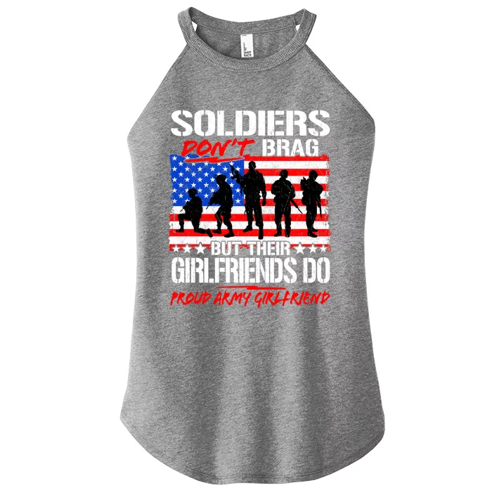 Soldiers Don't Brag Proud Army Friend Funny Military Gift Women’s Perfect Tri Rocker Tank