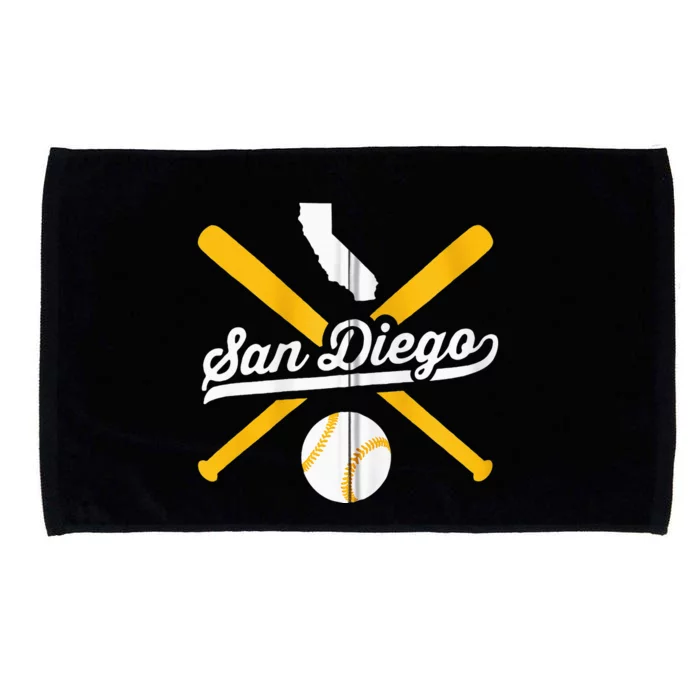 San Diego Baseball Vintage California State Pride Love City Microfiber Hand Towel