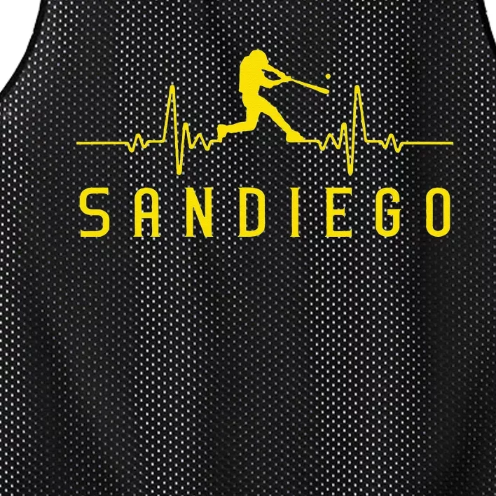 San Diego Baseball Heartbeat SD Mesh Reversible Basketball Jersey Tank