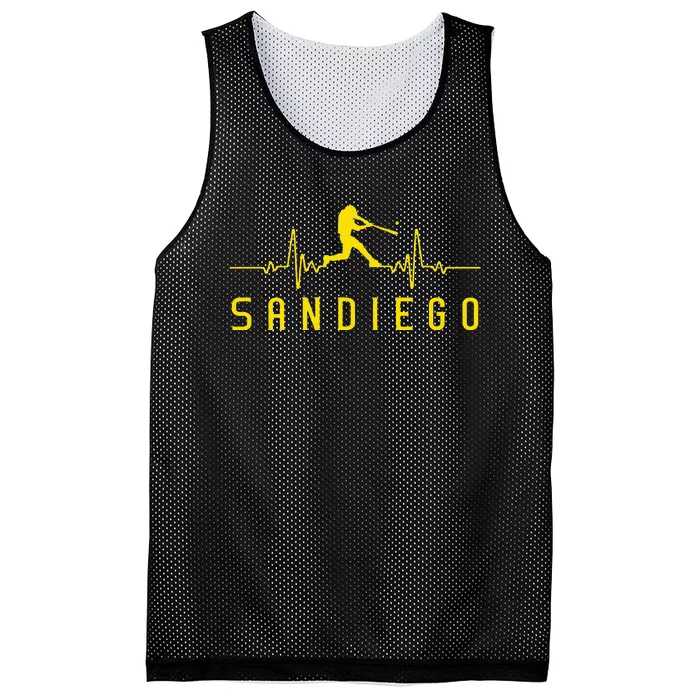 San Diego Baseball Heartbeat SD Mesh Reversible Basketball Jersey Tank