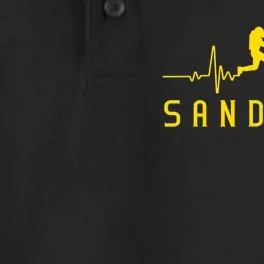 San Diego Baseball Heartbeat SD Dry Zone Grid Performance Polo