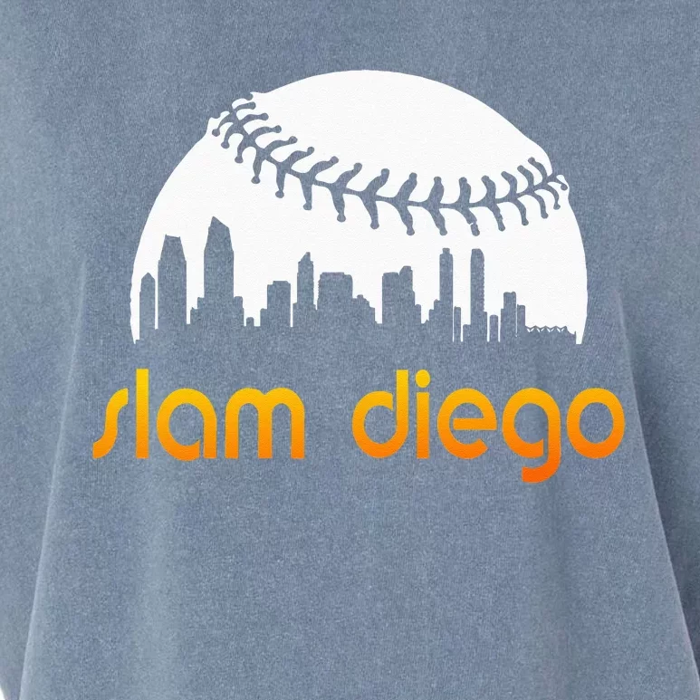 Slam Diego Baseball Fan Garment-Dyed Women's Muscle Tee