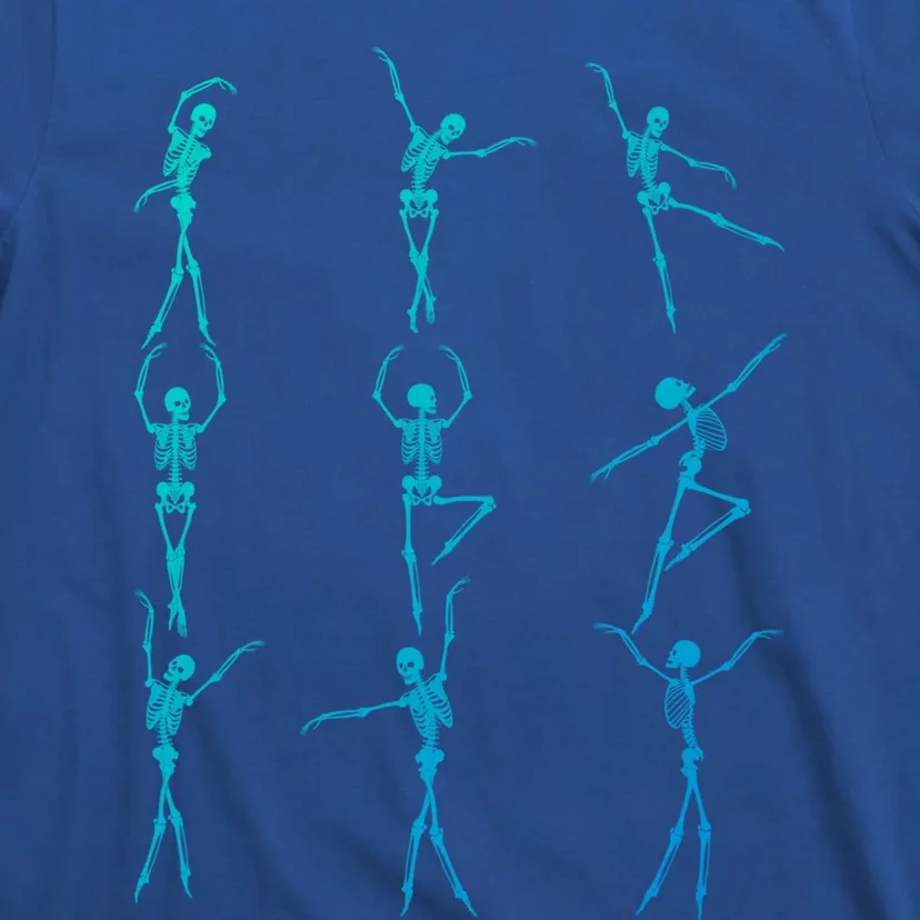 Skeleton Dancing Ballet Halloween Funny Gift Skeleton Ballerina Gift T-Shirt