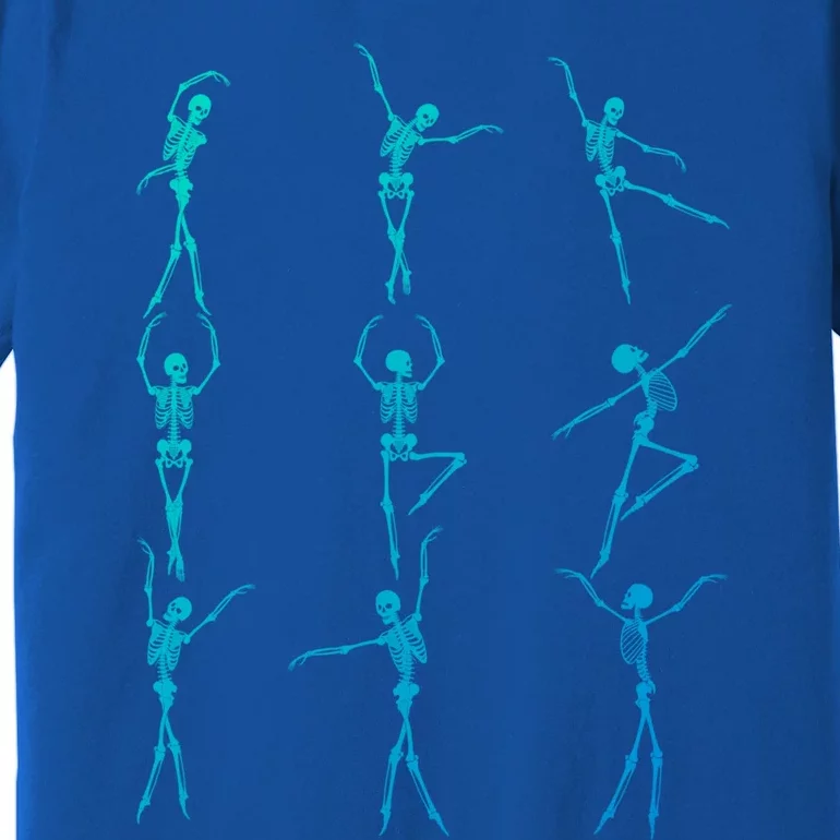 Skeleton Dancing Ballet Halloween Funny Gift Skeleton Ballerina Gift Premium T-Shirt