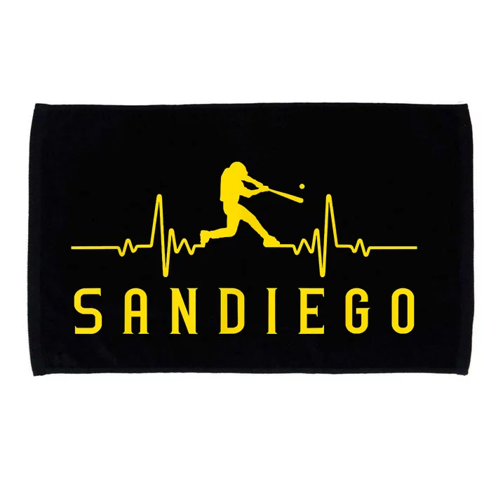 San Diego Baseball Heartbeat SD Microfiber Hand Towel