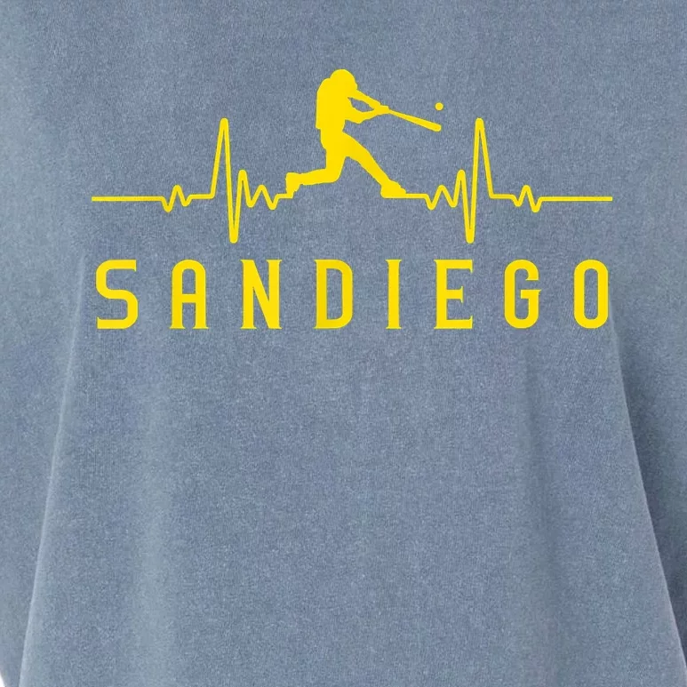 San Diego Baseball Heartbeat SD Garment-Dyed Women's Muscle Tee