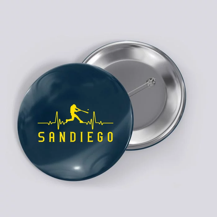 San Diego Baseball Heartbeat SD Button