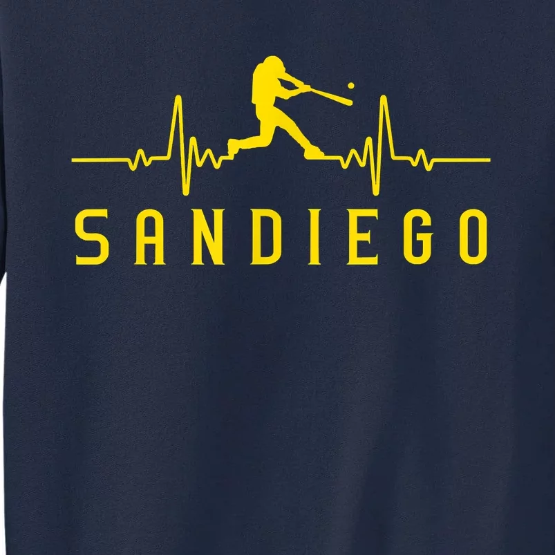 San Diego Baseball Heartbeat SD Tall Sweatshirt