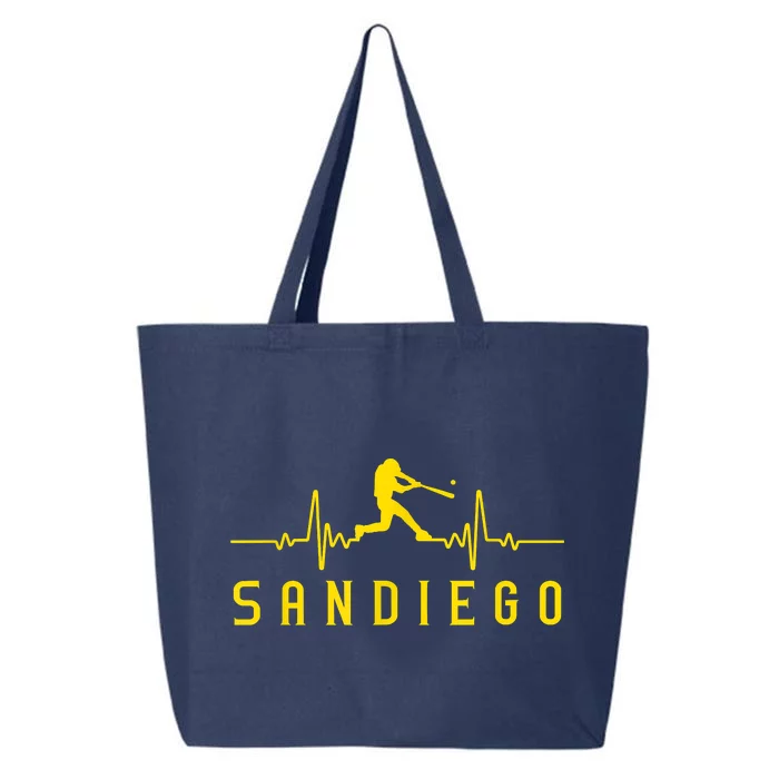 San Diego Baseball Heartbeat SD 25L Jumbo Tote