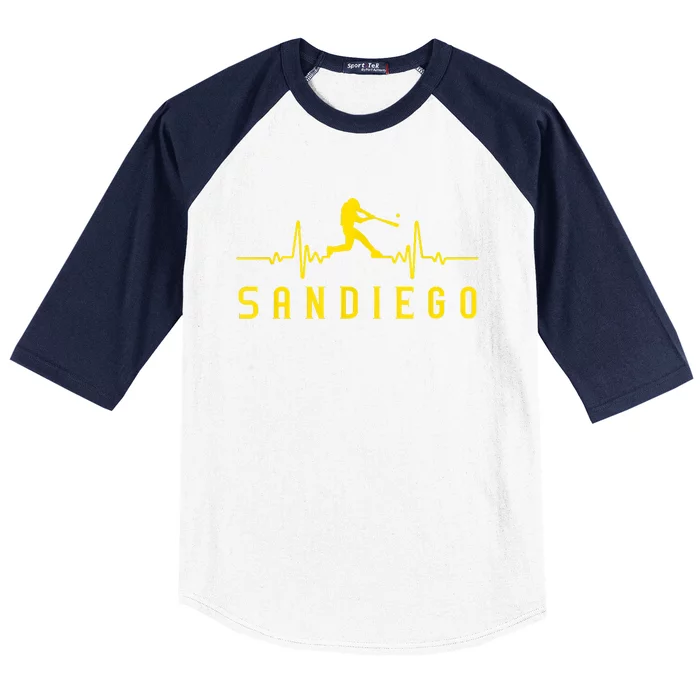 San Diego Baseball Heartbeat SD Baseball Sleeve Shirt