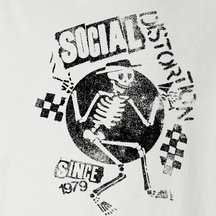 Social Distortion Black Spray Skelly Toddler Long Sleeve Shirt