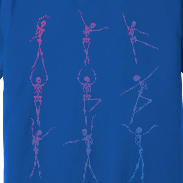 Skeleton Dancing Ballet Halloween Funny Gift Skeleton Ballerina Gift Premium T-Shirt