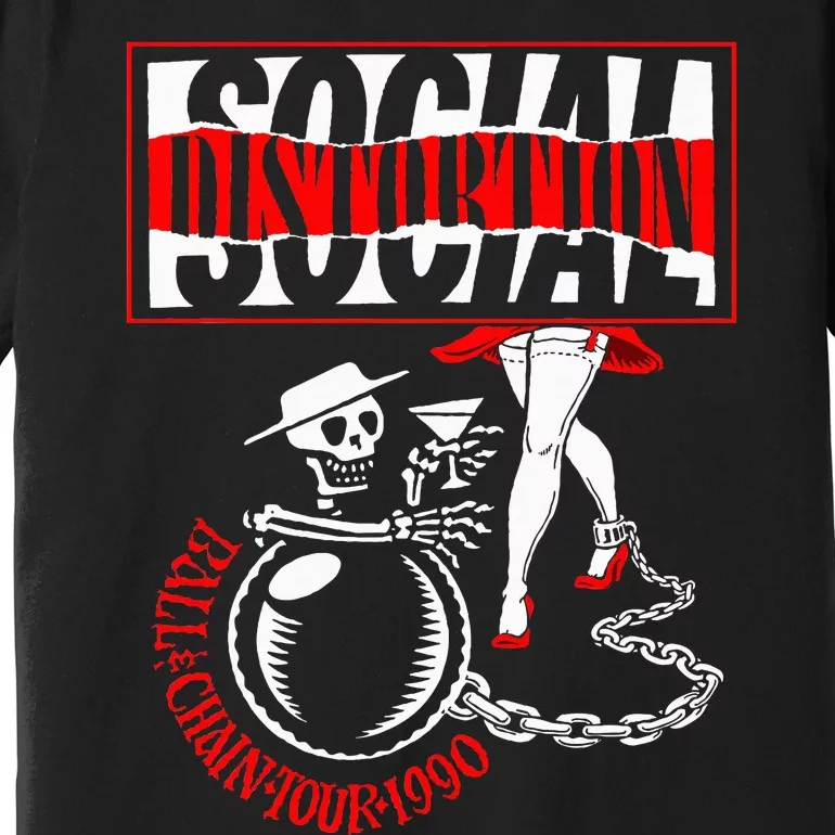 Social Distortion Ball And Chain Premium T-Shirt