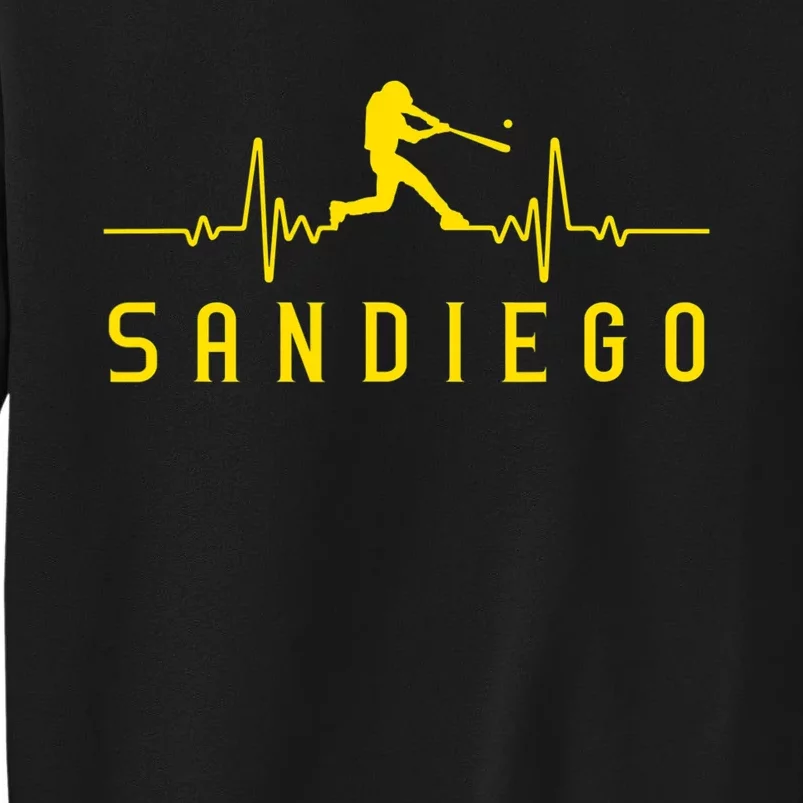 San Diego Baseball Heartbeat SD Tall Sweatshirt