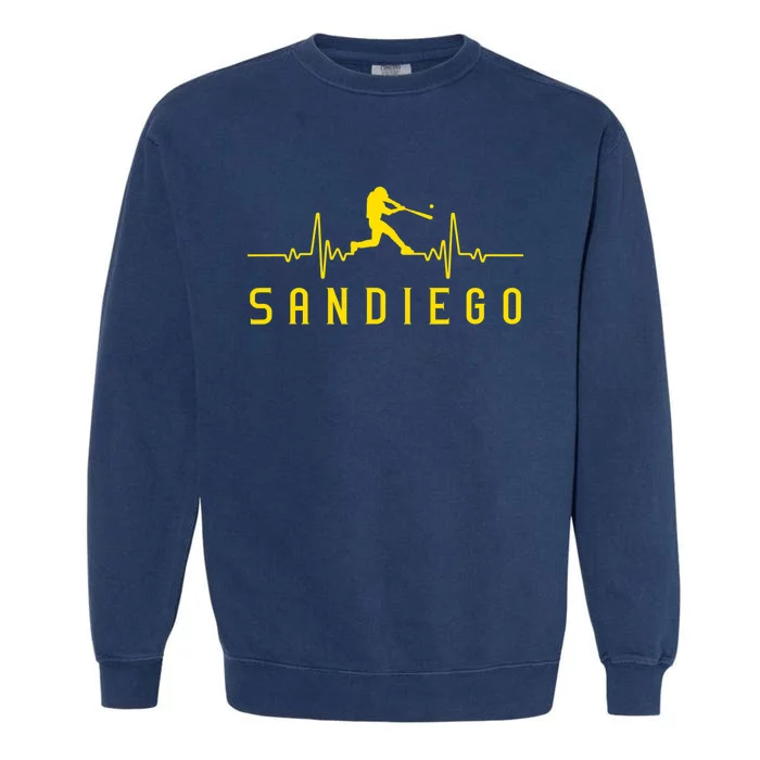 San Diego Baseball Heartbeat SD Garment-Dyed Sweatshirt