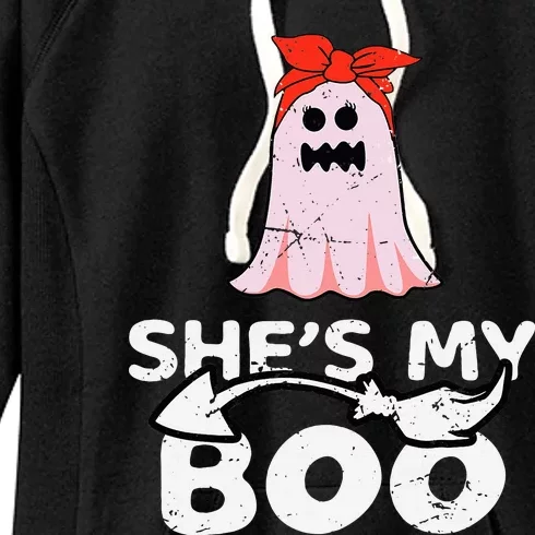 Spooky Duo Bootiful Couples Halloween Costume Women's Fleece Hoodie