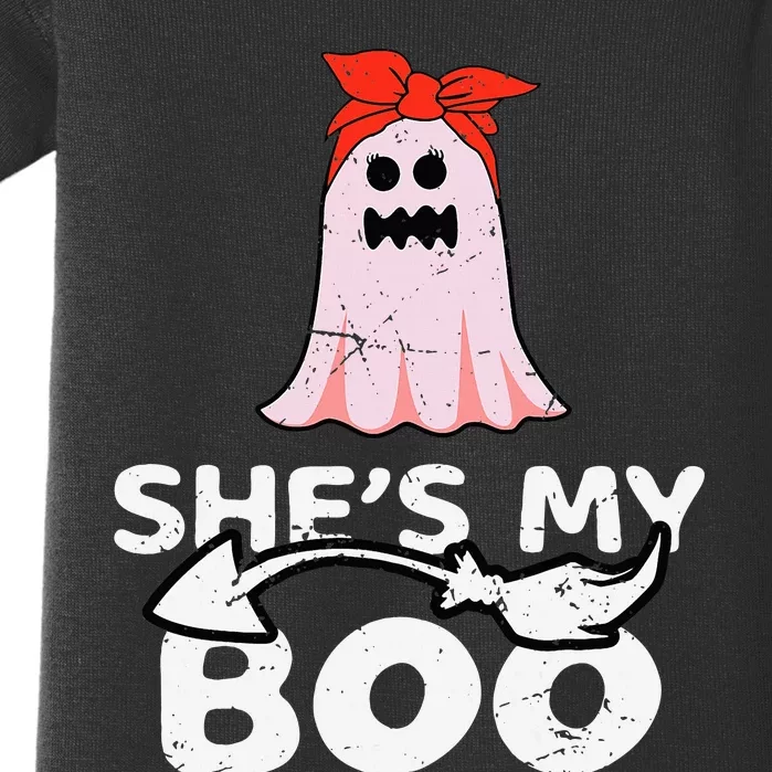 Spooky Duo Bootiful Couples Halloween Costume Baby Bodysuit