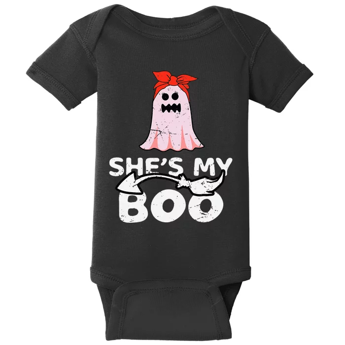 Spooky Duo Bootiful Couples Halloween Costume Baby Bodysuit