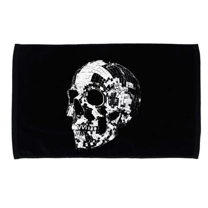 Skull Disco Ball Microfiber Hand Towel