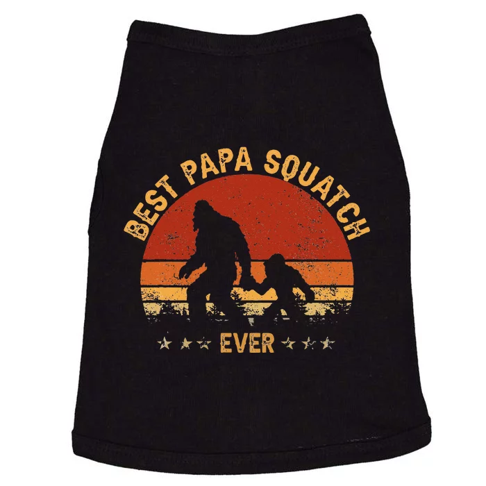 Sasquatch Dad Best Papa Squatch Ever Bigfoot Dad Fathers Day Doggie Tank