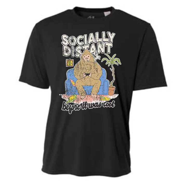 Social Distance Bigfoot Halloween Costume Cooling Performance Crew T-Shirt