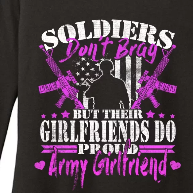 Soldiers Don't Brag Proud Army Friend Gift Military Lovers Gift Womens CVC Long Sleeve Shirt