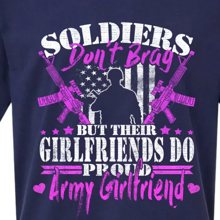 Soldiers Don't Brag Proud Army Friend Gift Military Lovers Gift Sueded Cloud Jersey T-Shirt