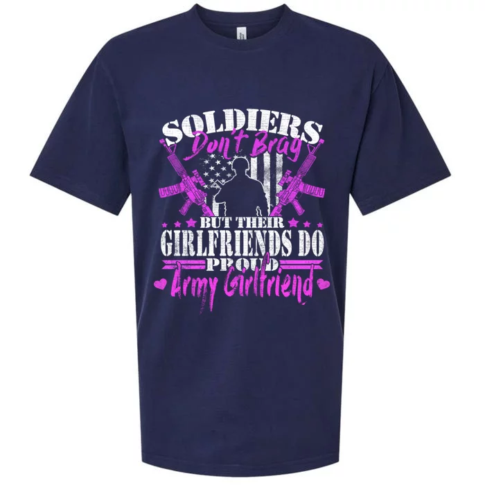 Soldiers Don't Brag Proud Army Friend Gift Military Lovers Gift Sueded Cloud Jersey T-Shirt