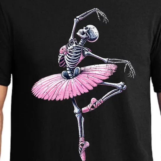 Skeleton Dancing Ballet Lovers Spooky Halloween Dancer Pajama Set