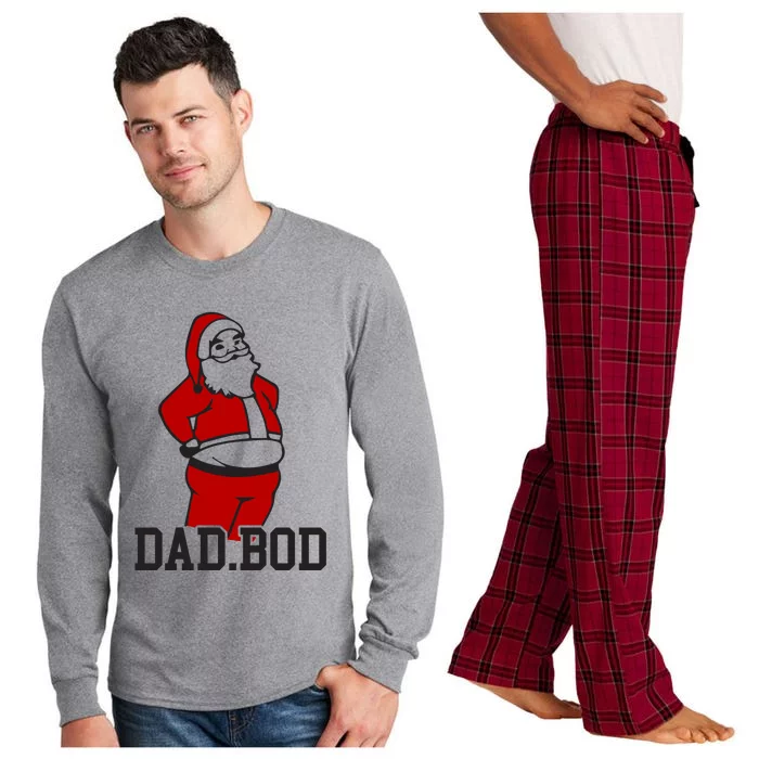 Santa Dad Bod Gift Long Sleeve Pajama Set