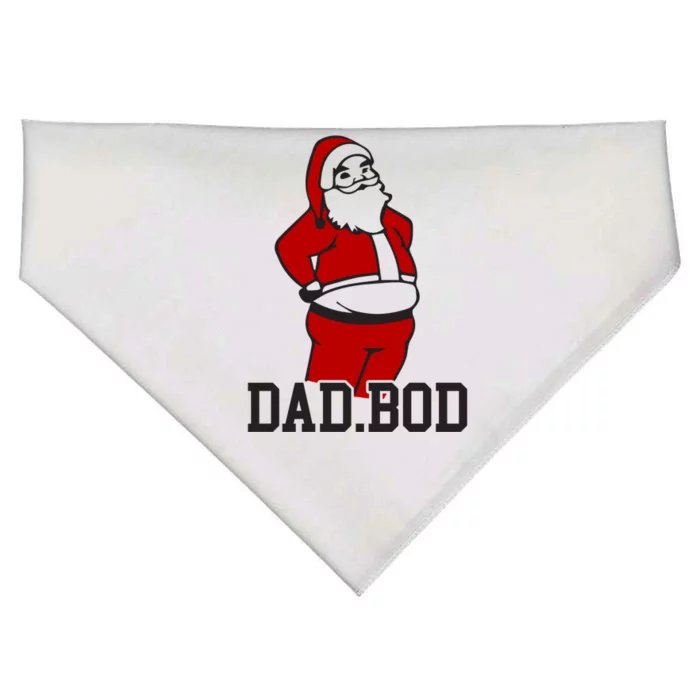 Santa Dad Bod Gift USA-Made Doggie Bandana