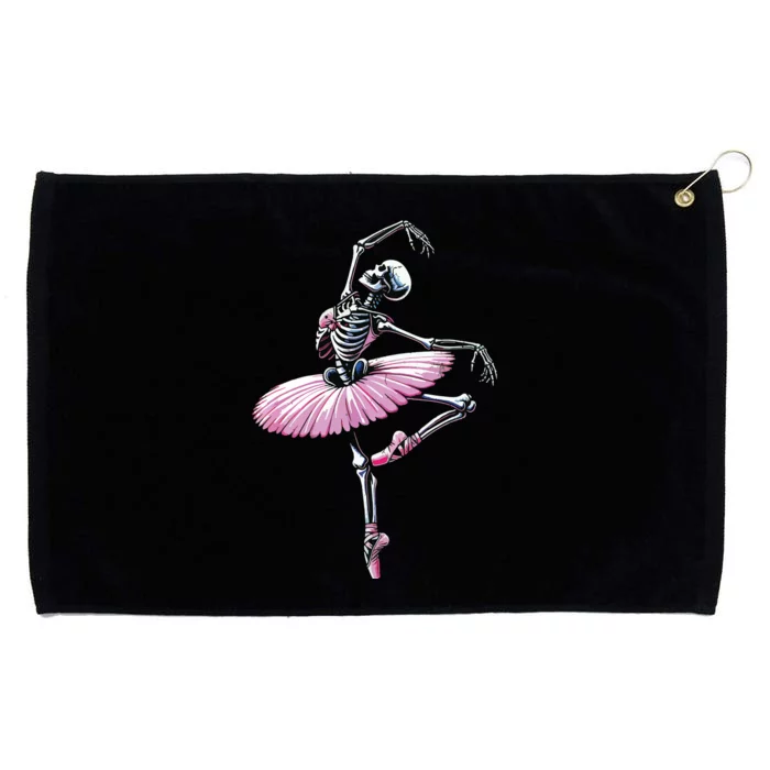 Skeleton Dancing Ballet Lovers Spooky Halloween Dancer Grommeted Golf Towel