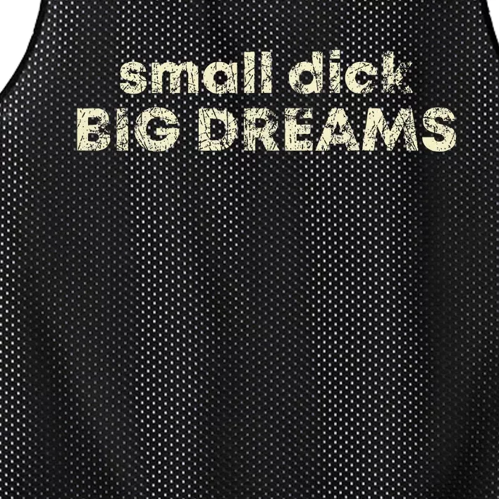 Small Dick Big Dreams Mesh Reversible Basketball Jersey Tank