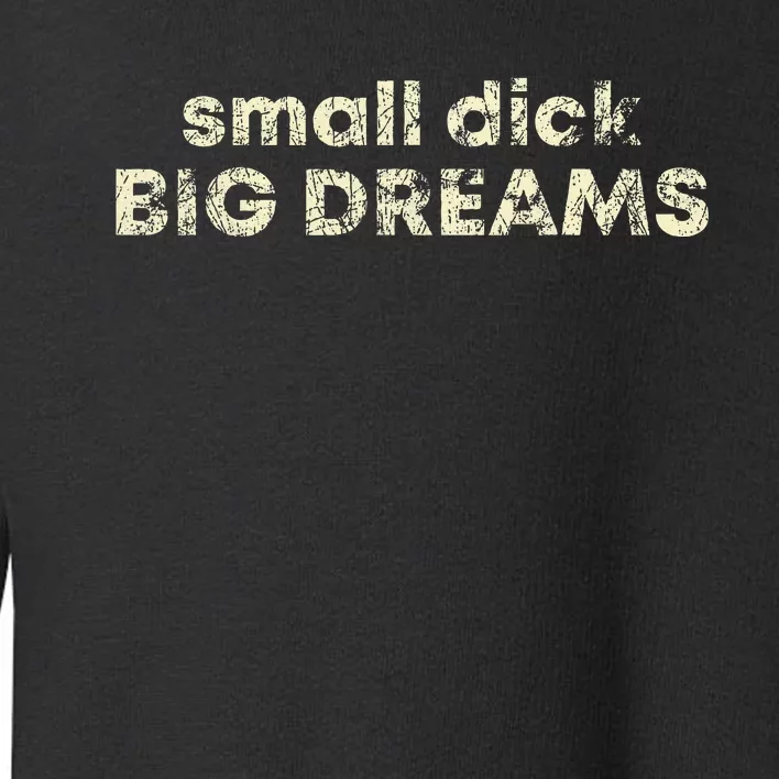 Small Dick Big Dreams Toddler Sweatshirt