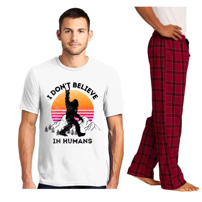 Sasquatch Dont Believe In Humans Pajama Set