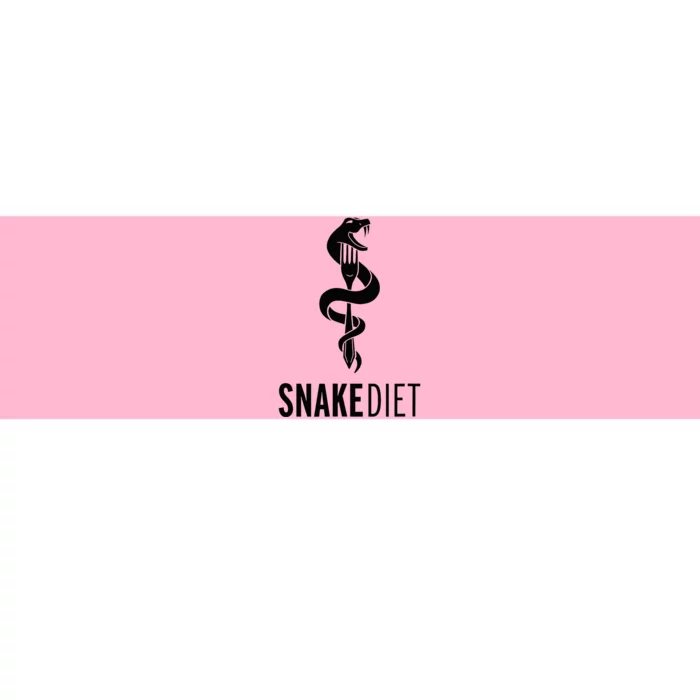 Snake Diet Black Bumper Sticker