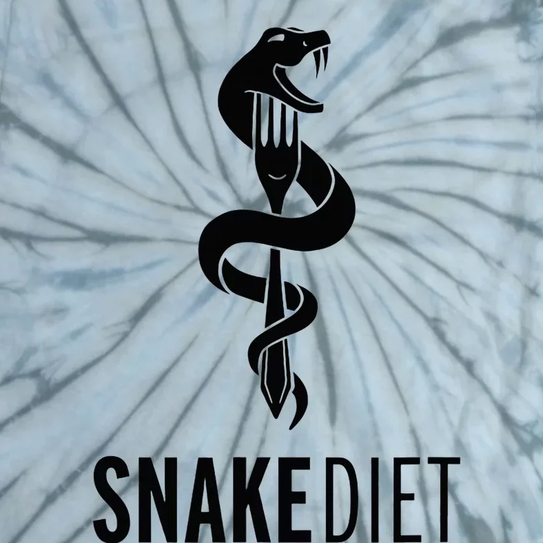 Snake Diet Black Tie-Dye T-Shirt