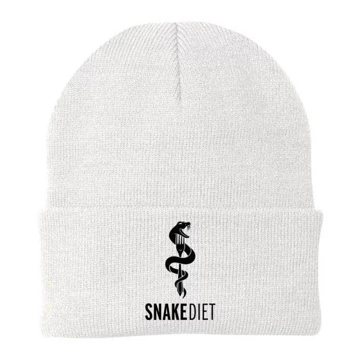 Snake Diet Black Knit Cap Winter Beanie