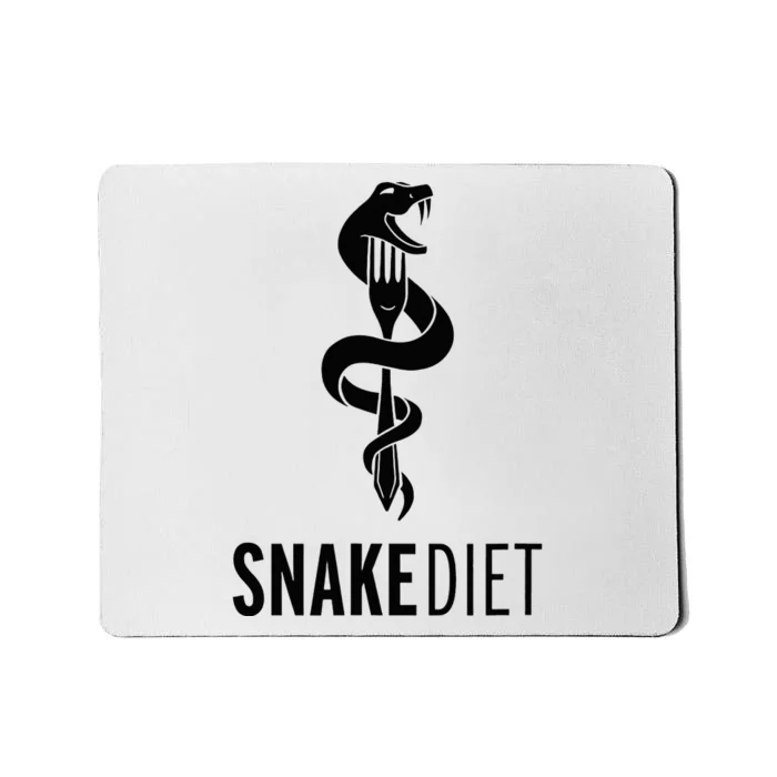 Snake Diet Black Mousepad