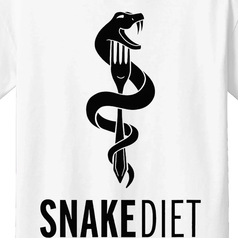 Snake Diet Black Kids T-Shirt