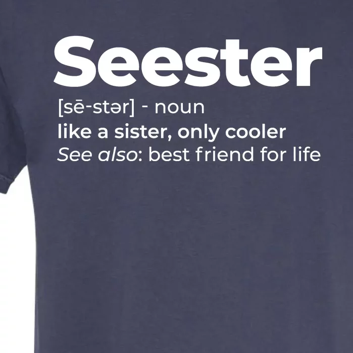 Seester Definition Best Friend For Life Garment-Dyed Heavyweight T-Shirt