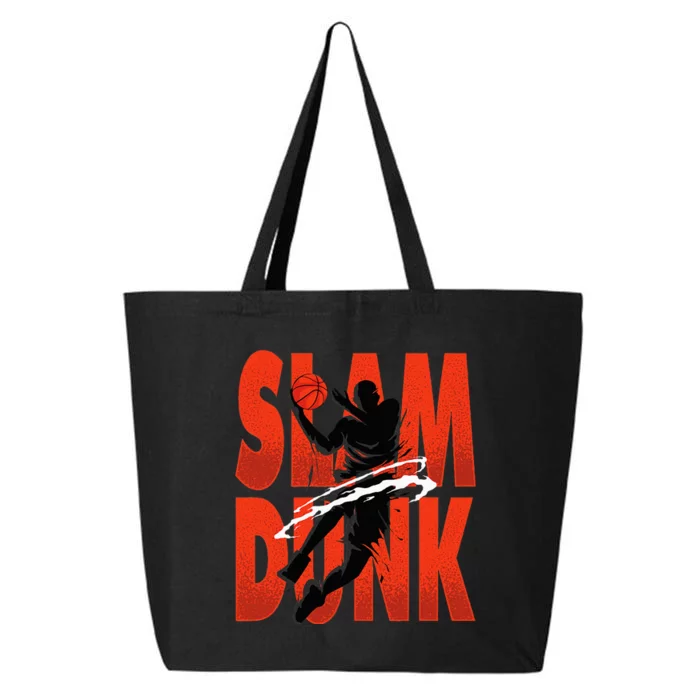 Slam Dunk Basketball Player Hoops Coach 25L Jumbo Tote