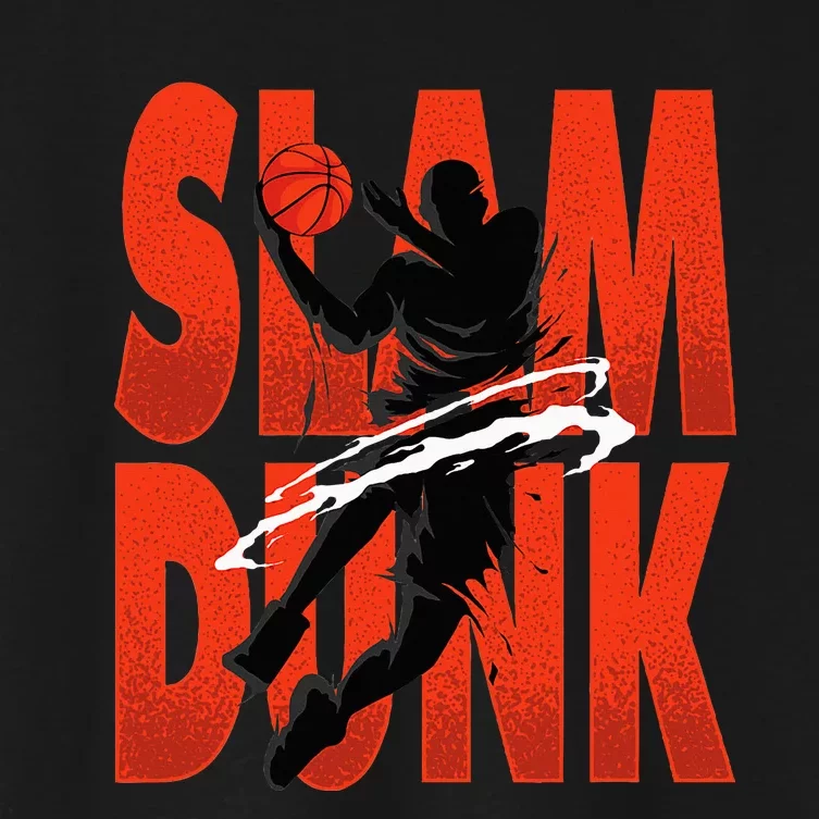 Slam Dunk Basketball Player Hoops Coach Women's Crop Top Tee