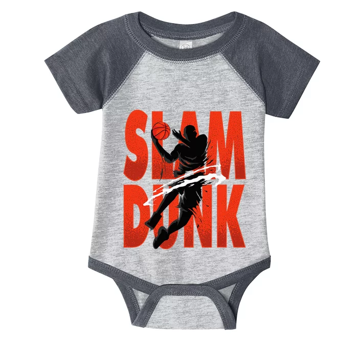 Slam Dunk Basketball Player Hoops Coach Infant Baby Jersey Bodysuit