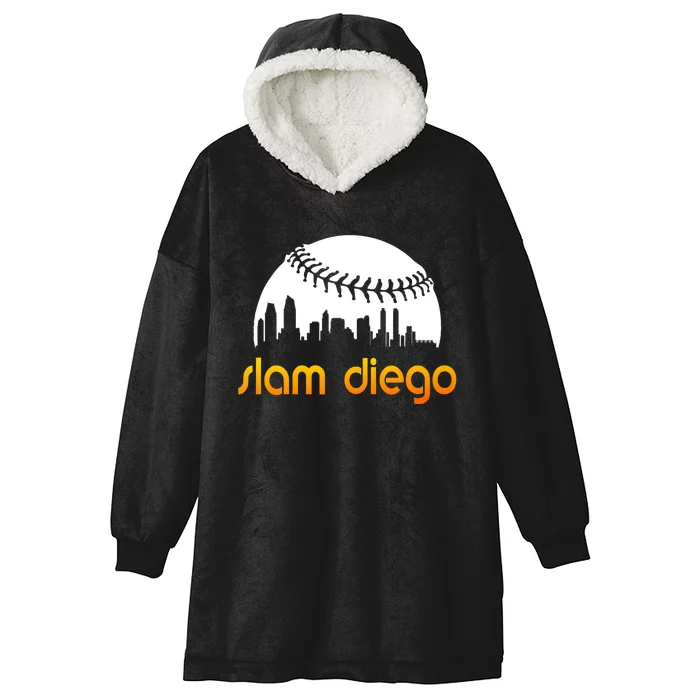 Slam Diego Baseball Fan Hooded Wearable Blanket